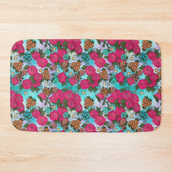 Item preview, Roses and Stars on Blue and Purple designed and sold by Kristi Duggins.