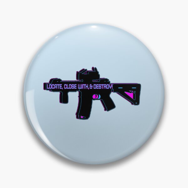 Item preview, 3D Retro 3 Dimension - Locate, Close With, _amp_ Destroy The Enemy! - M4 AR15 AR 15 AR-15 Rifle - Pa designed and sold by Bandanapparel.