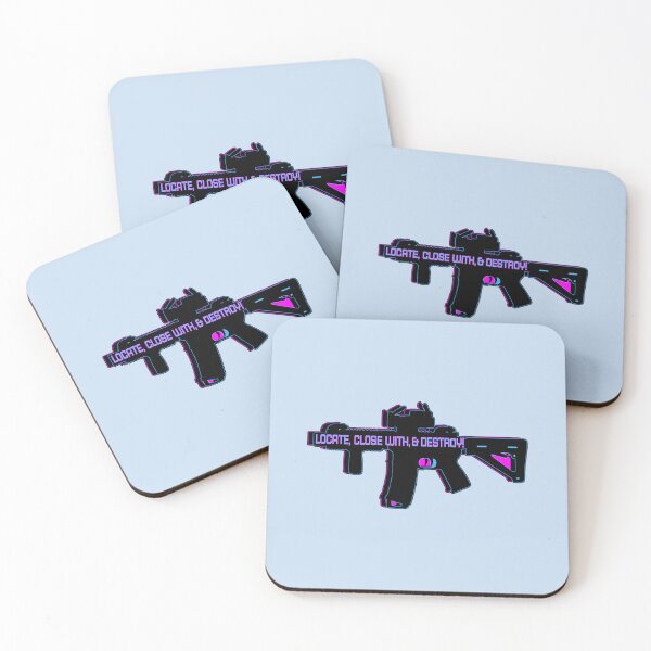 Item preview, 3D Retro 3 Dimension - Locate, Close With, _amp_ Destroy The Enemy! - M4 AR15 AR 15 AR-15 Rifle - Pa designed and sold by Bandanapparel.