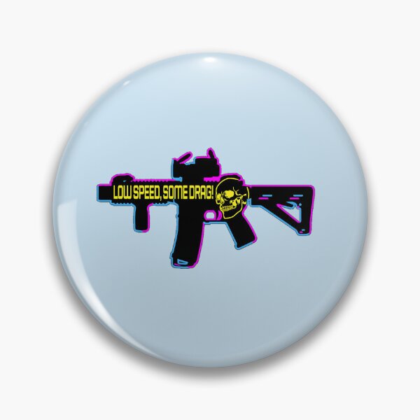 Item preview, 3D Retro 3 Dimensional 80_s - Skull - Low Speed, Some Drag - 2nd Amendment - M4 AR15 AR 15 AR-15 Rif designed and sold by Bandanapparel.