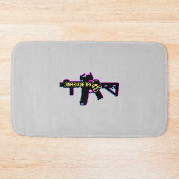 Item preview, 3D Retro 3 Dimensional 80_s - Skull - Low Speed, Some Drag - 2nd Amendment - M4 AR15 AR 15 AR-15 Rif designed and sold by Bandanapparel.