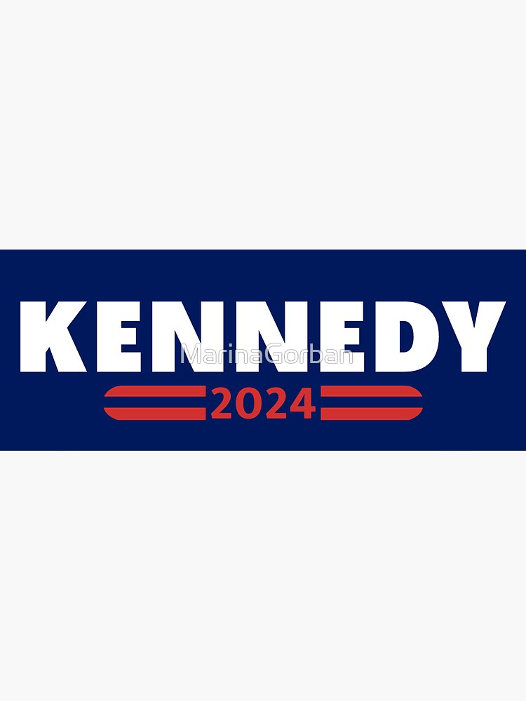 "Kennedy 2024" Sticker for Sale by MarinaGorban Redbubble