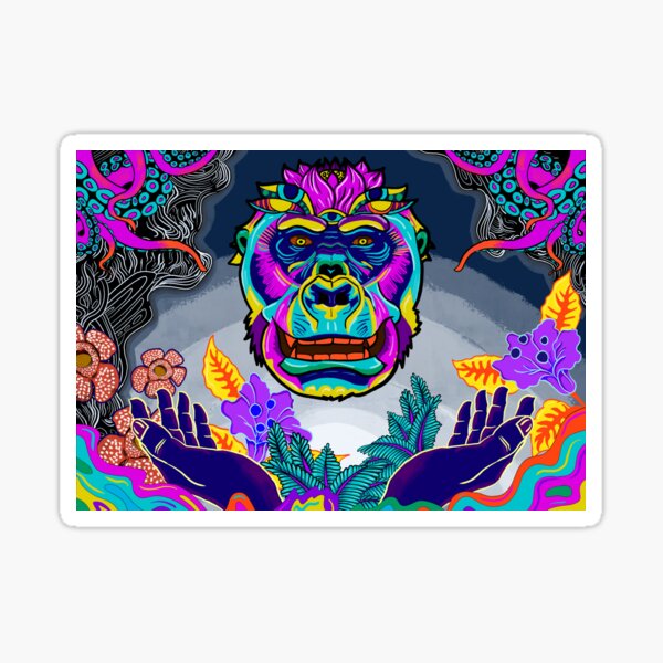 Rainbow Tie Dye Gorilla  Art Board Print for Sale by KiwiAs