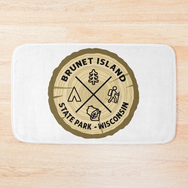 Item preview, Brunet Island State Park Wisconsin Log Slice designed and sold by VanyaKar.