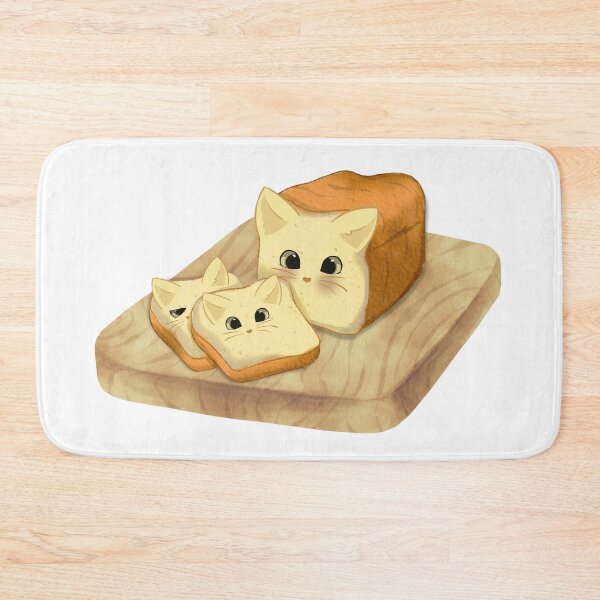 Item preview, Cat loaf floof bread family designed and sold by CoralCactusArt.