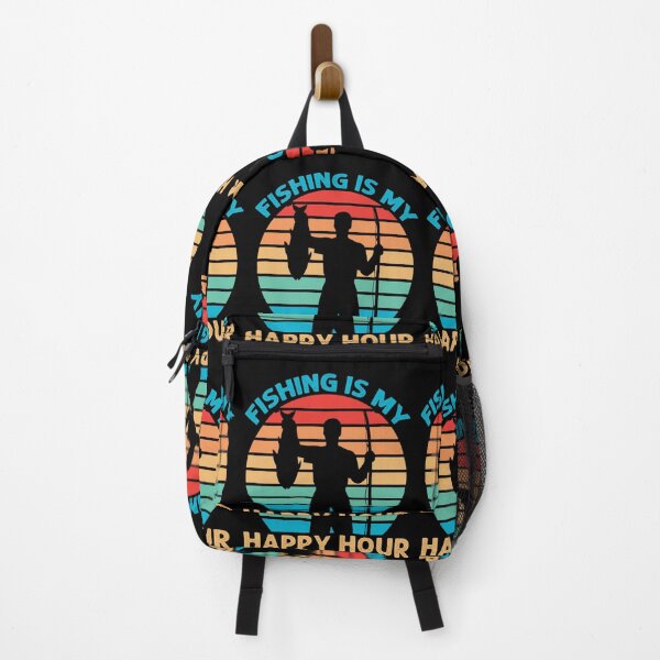 Item preview, Vintage Fishing Design: Fishing Is My Happy Hour designed and sold by mturns57.