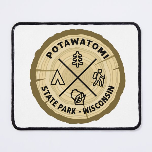 Item preview, Potawatomi State Park Wisconsin Log Slice designed and sold by VanyaKar.