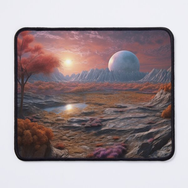 Item preview, Alien Dreamscape - Extraterrestrial Planet Art Print designed and sold by Dubage603.