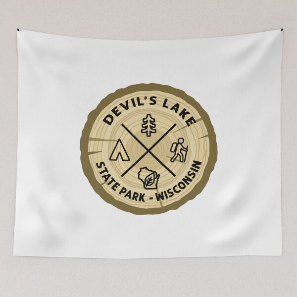 Item preview, Devil's Lake State Park Wisconsin Log Slice designed and sold by VanyaKar.