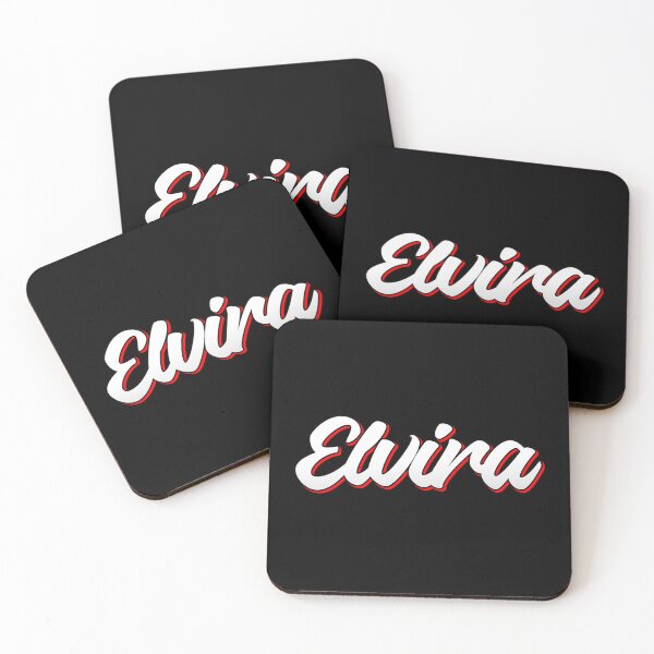 Item preview, Retro Elvira Name Label (Black) designed and sold by NafilNafiz.