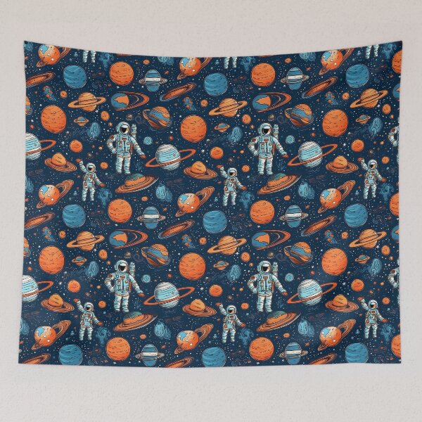 Item preview, Astronauts in the Galaxy Pattern designed and sold by victorsuarez.