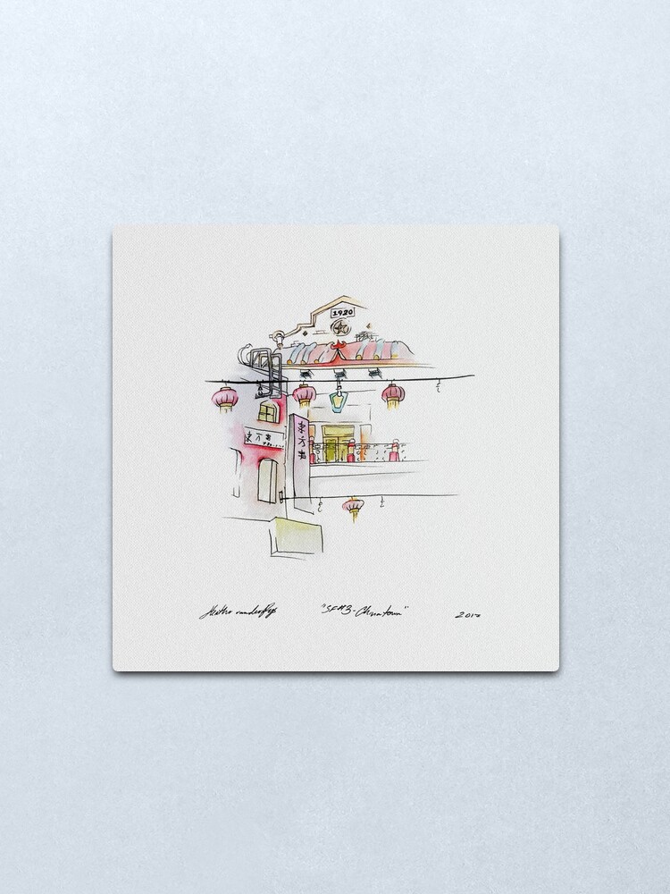 Alternate view of San Fransisco | China Town Metal Print