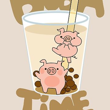 Artwork thumbnail, Giddy Piggies Boba Time by Giddy Piggies