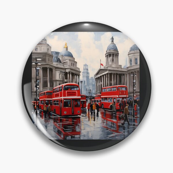 Item preview, London double decker buses designed and sold by boldbrushstroke.