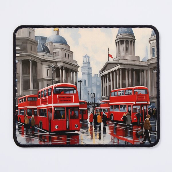 Item preview, London double decker buses designed and sold by boldbrushstroke.