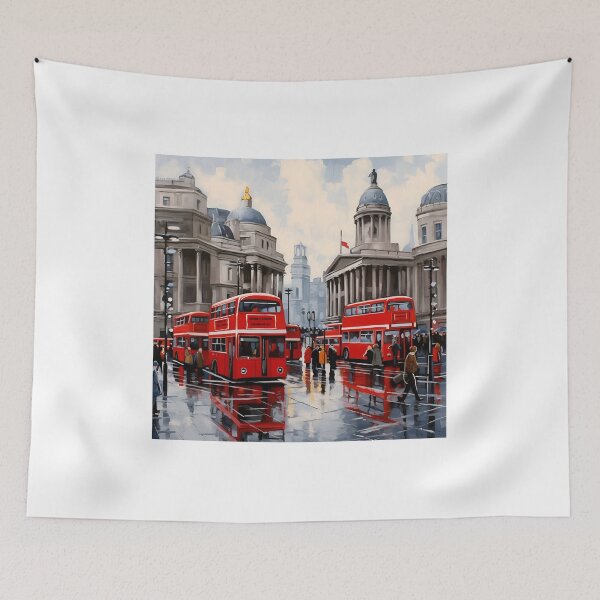 Item preview, London double decker buses designed and sold by boldbrushstroke.
