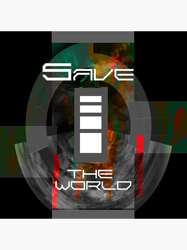 Thumbnail 4 of 4, Clock, Save the world designed and sold by ROUGHSEA.