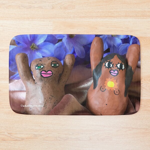 Item preview, Mr. Blob and Sun Goddess, Rose Gold Pink, Floral Photographic Art | lilsboobthangs designed and sold by lilsboobthangs.