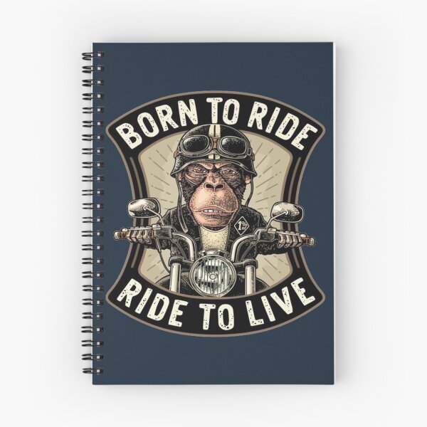 Item preview, funny ape wearing motorcycle helmet    designed and sold by TOBYHFS.