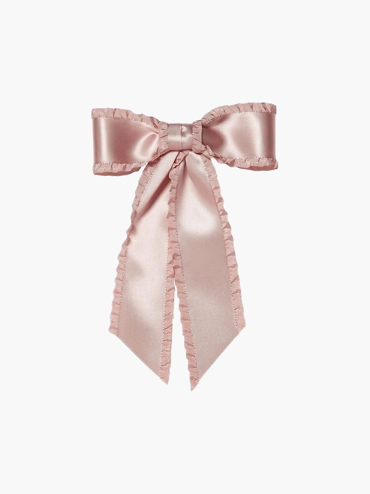 silky pink ribbon bow | Sticker