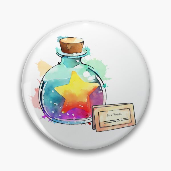 Item preview, Witch Magical Potions Collection - Star Potion / Star Elixir designed and sold by TheWitchsStore.