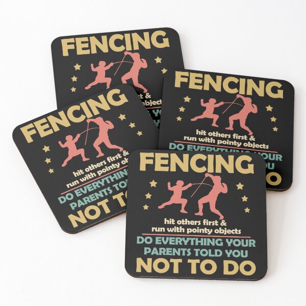Item preview, Fencing Hit Others First And Run With Pointy Objects Do Everything Your Parents Told You No To Do | Vintage Colors Style designed and sold by Qudkin.