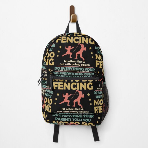 Item preview, Fencing Hit Others First And Run With Pointy Objects Do Everything Your Parents Told You No To Do | Vintage Colors Style designed and sold by Qudkin.