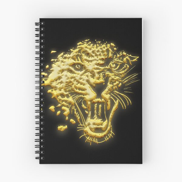 Item preview, Roaring leopard 3d golden art design | Roaring leopard 3d golden art  designed and sold by KARTICK DUTTA.