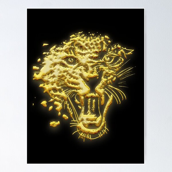 Roaring Leopard Posters for Sale