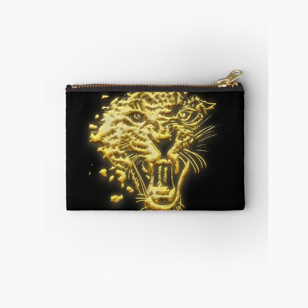 Item preview, Roaring leopard 3d golden art design | Roaring leopard 3d golden art  designed and sold by KARTICK DUTTA.
