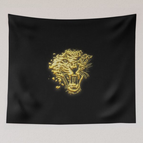 Item preview, Roaring leopard 3d golden art design | Roaring leopard 3d golden art  designed and sold by KARTICK DUTTA.