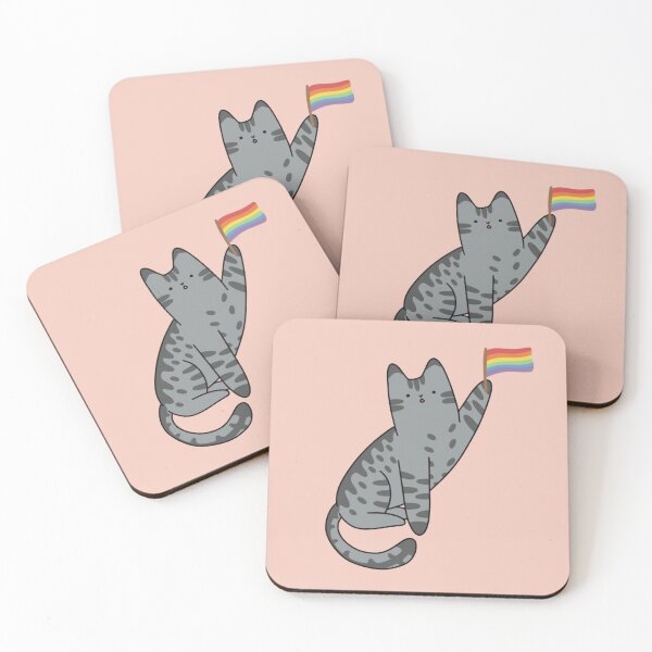 Item preview, Pride Flag Cat designed and sold by veekachoo.
