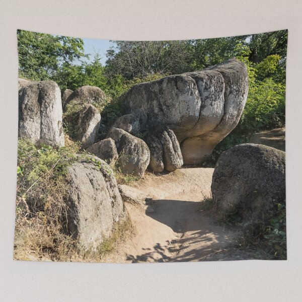 Item preview, Path Through Megaliths - Ancient Thracian Sanctuary Beglik Tash Bulgaria designed and sold by Georgia Mizuleva.
