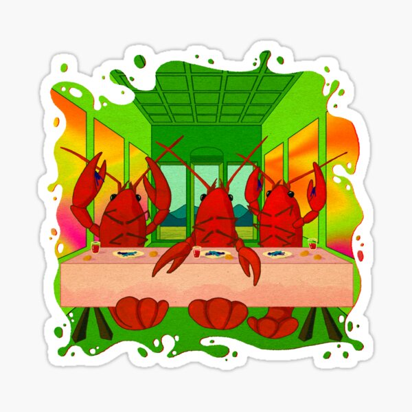 Item preview, The Last Supper according to Crawdad Jesus designed and sold by hollandvangores.