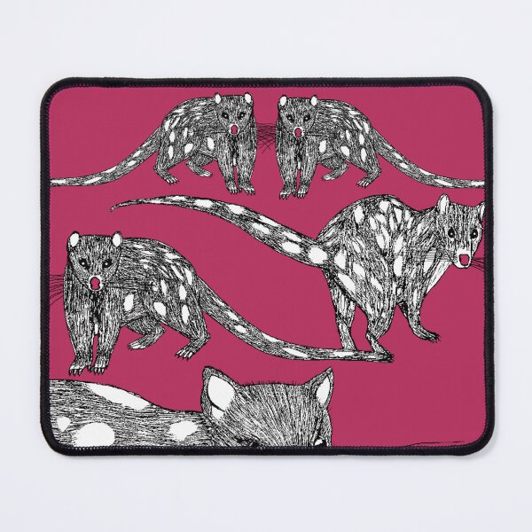 Item preview, Tasmanian Spotted-tailed Quolls on Pink designed and sold by topologydesign.