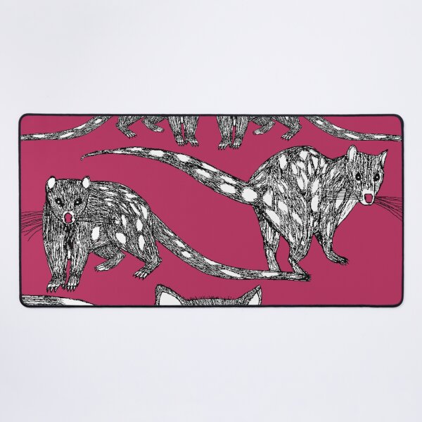 Item preview, Tasmanian Spotted-tailed Quolls on Pink designed and sold by topologydesign.