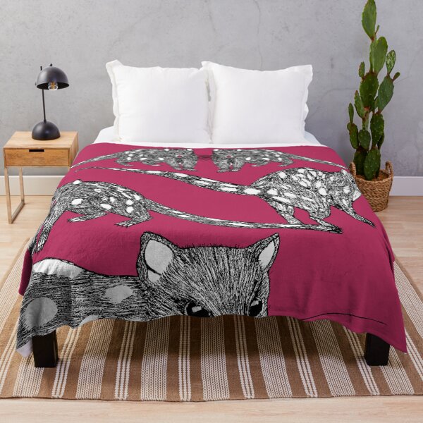 Item preview, Tasmanian Spotted-tailed Quolls on Pink designed and sold by topologydesign.