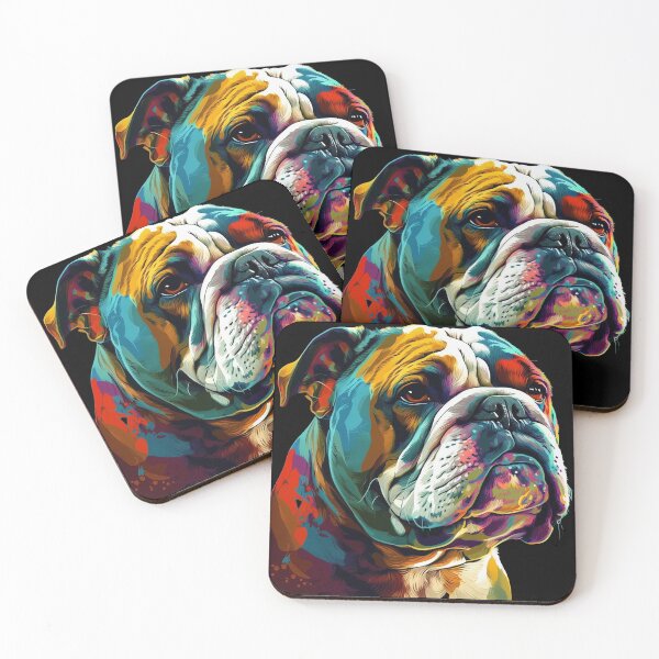 Item preview,  bulldog pop art Puppy Cute and dog - animals lover designed and sold by SameeraDammeyer.