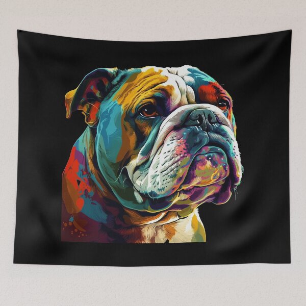 Item preview,  bulldog pop art Puppy Cute and dog - animals lover designed and sold by SameeraDammeyer.