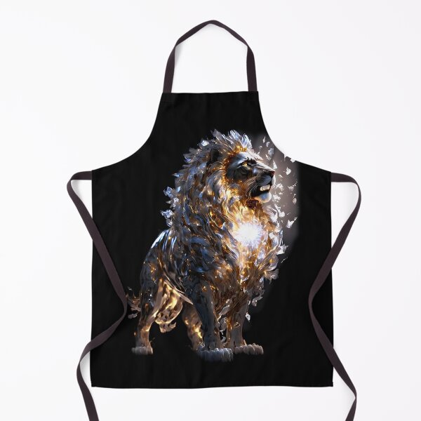 Item preview, "Golden King: Lion Bathed in Gold with Cosmic Energy." designed and sold by Jhuvel.