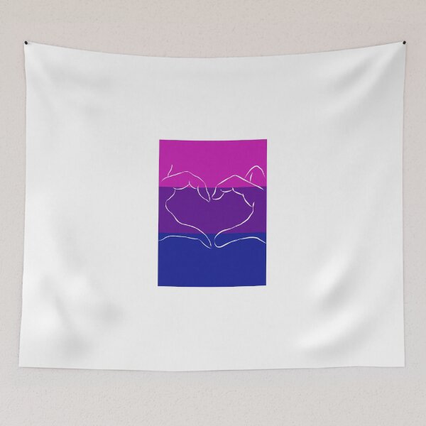 Item preview, bi pride finger heart  designed and sold by MSBM-.