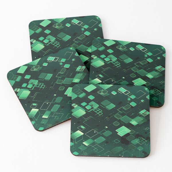 Item preview, Abstract Green Blocks - Seamless designed and sold by GalacticLabs.