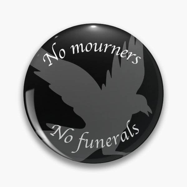 Item preview, Six of crows sticker (B&W) designed and sold by carograce23.