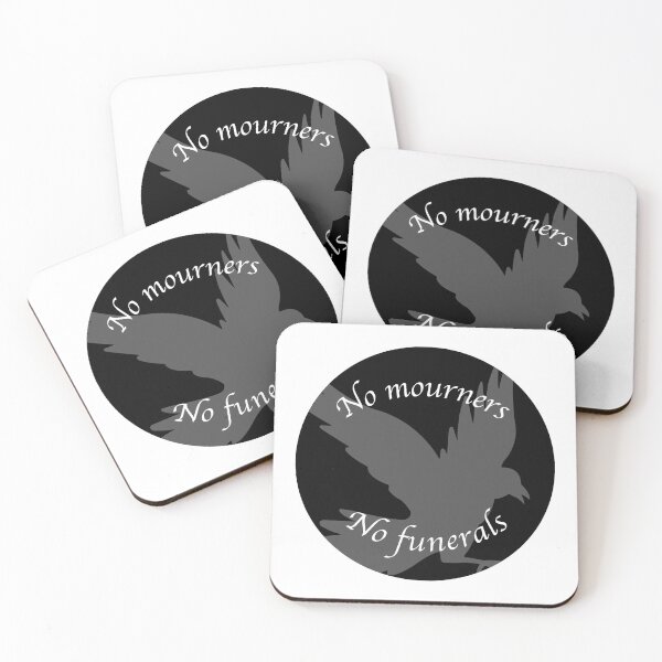 Item preview, Six of crows sticker (B&W) designed and sold by carograce23.