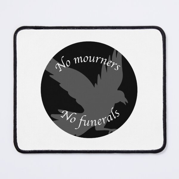 Item preview, Six of crows sticker (B&W) designed and sold by carograce23.