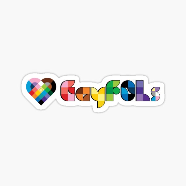 Artikel-Vorschau von GayFOLS-Logo (schwarzer Umriss), designt und verkauft von RainbowOtter.