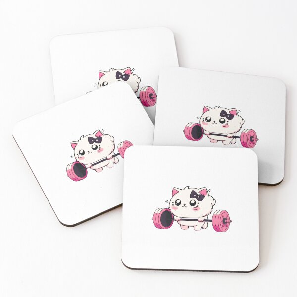 Item preview, Adorable Deadlifting Kitty designed and sold by dijla77.