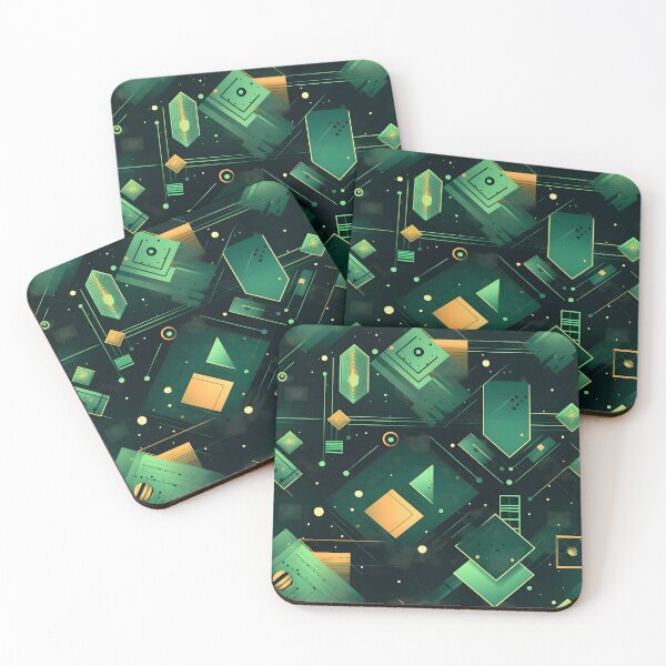 Item preview, Abstract Green Shapes - Seamless designed and sold by GalacticLabs.