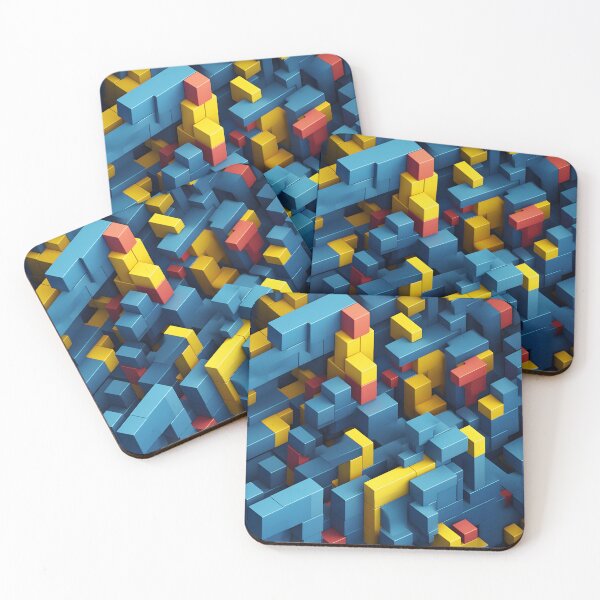 Item preview, Abstract Stacked Cubes - Seamless designed and sold by GalacticLabs.