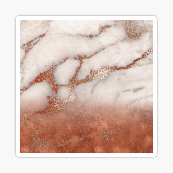 Item preview, Copper Bronze Metal Foil Sparkle Faux Marble designed and sold by MysticMarble.